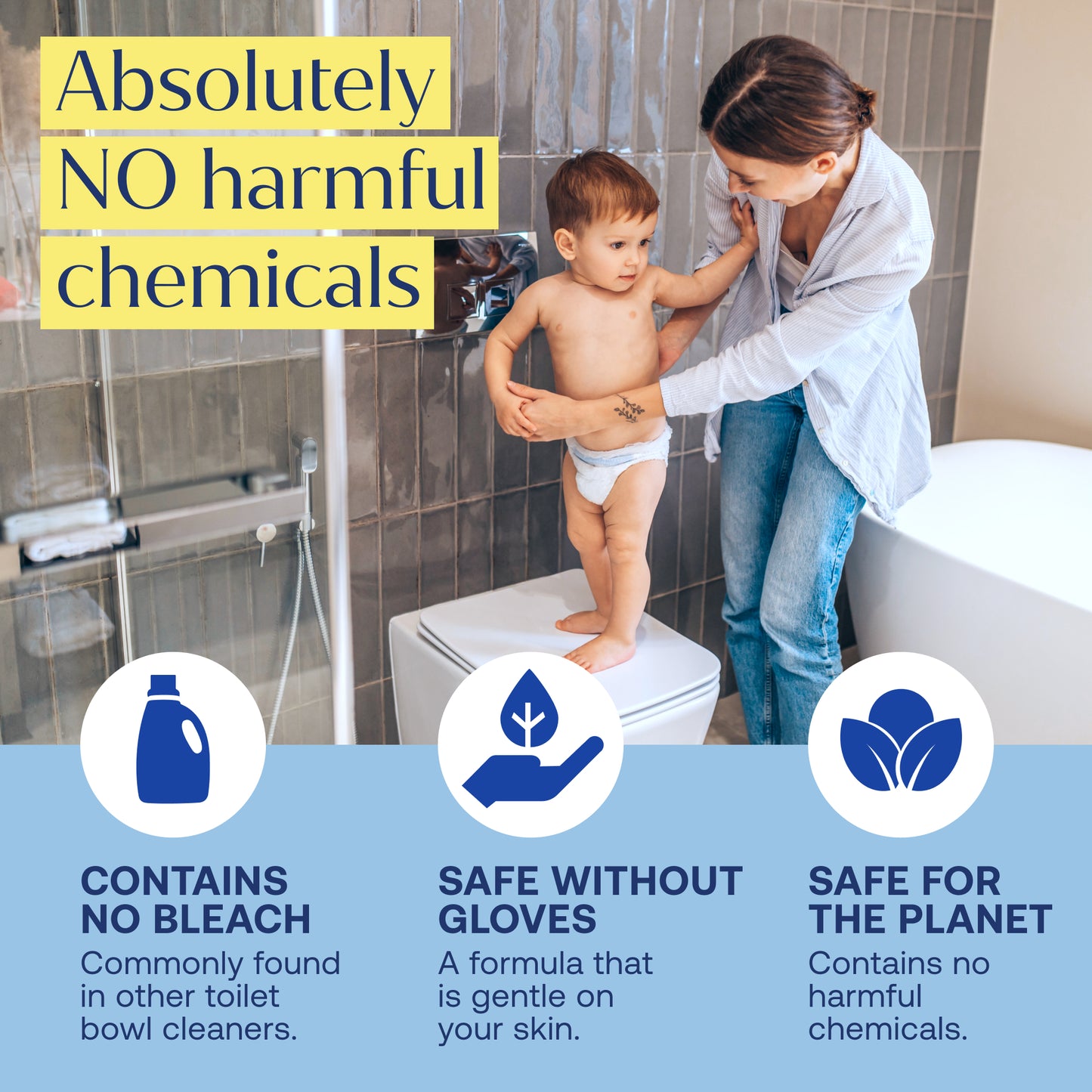 Eco-Friendly, Plastic Free and Non-Toxic Toilet Bowl Cleaner Tablets from FabTab