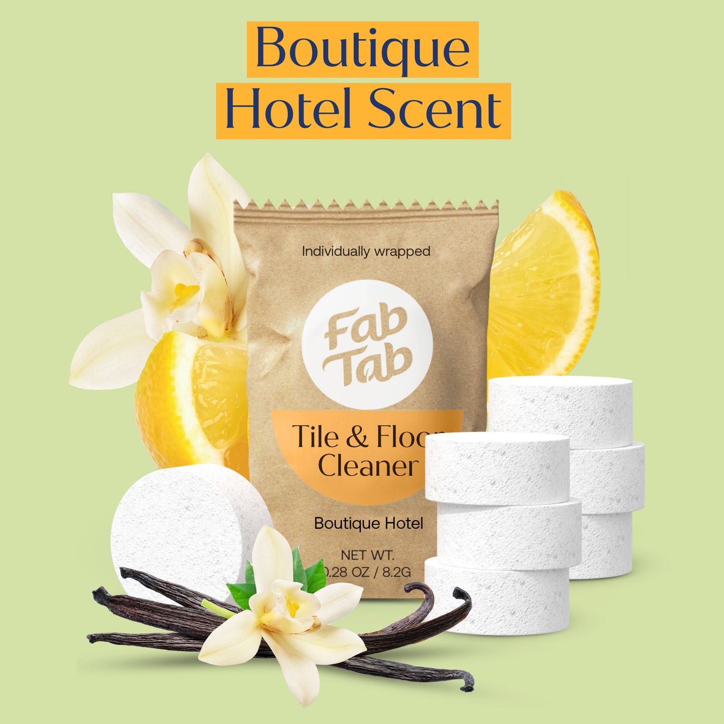 Eco-Friendly, Plastic Free and Non-Toxic Tile and Floor Cleaning Tablets from FabTab