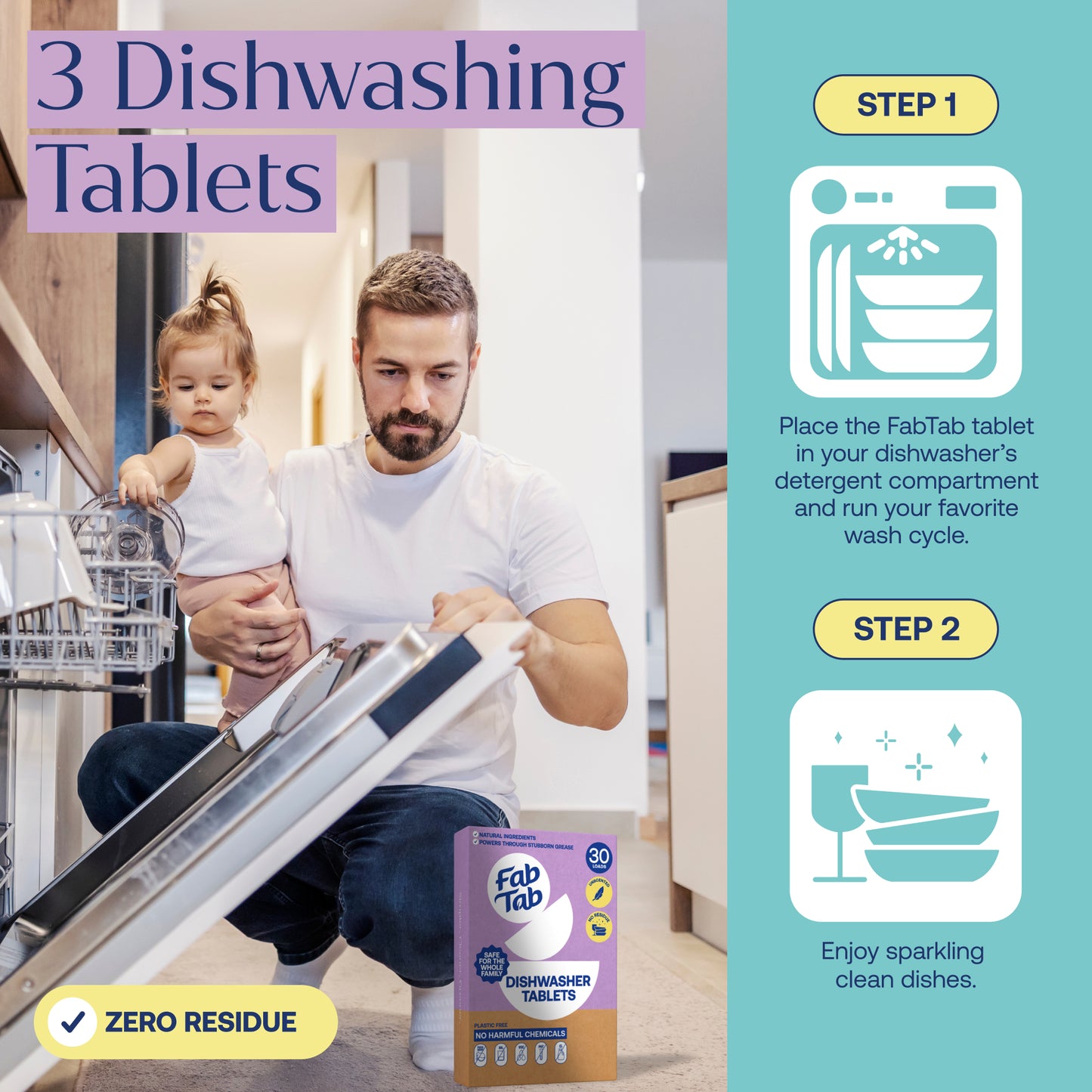 Eco-Friendly, Plastic Free and Non-Toxic Ultimate Cleaning Combo from FabTab