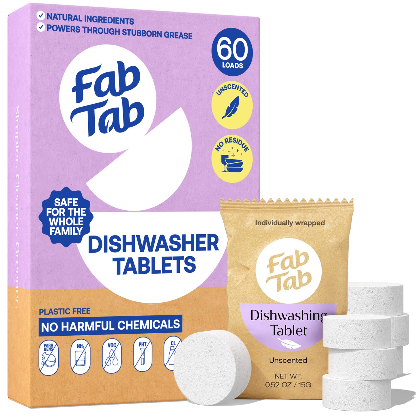 Eco-Friendly, Plastic Free and Non-Toxic Dishwashing Tablets from FabTab