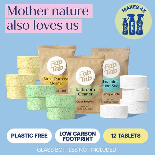 Eco-Friendly, Plastic Free and Non-Toxic Home Starter Kit Refill from FabTab