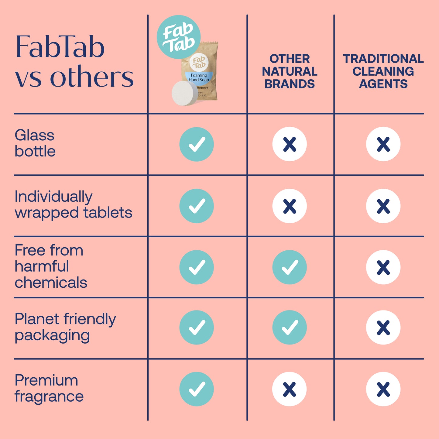 Eco-Friendly, Plastic Free and Non-Toxic Dual Foaming Hand Soap Starter Kit from FabTab