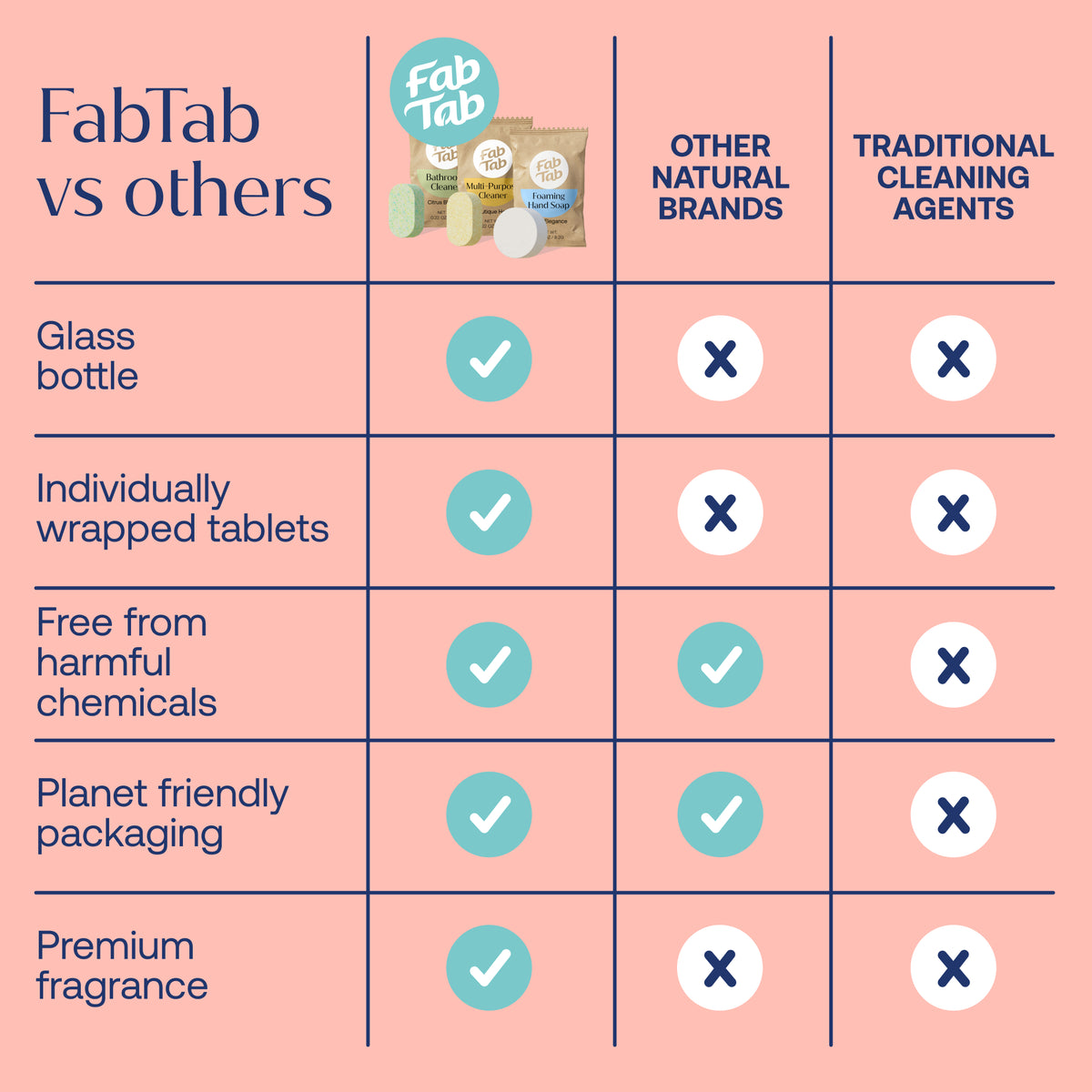 Eco-Friendly, Plastic Free and Non-Toxic Home Starter Kit | Multi-Purpose, Bathroom & Hand Soap Bundle from FabTab