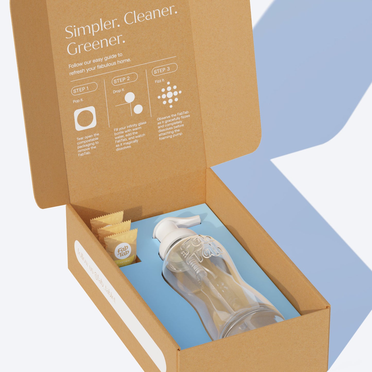 Eco-Friendly, Plastic Free and Non-Toxic Foaming Hand Soap Starter Kit from FabTab
