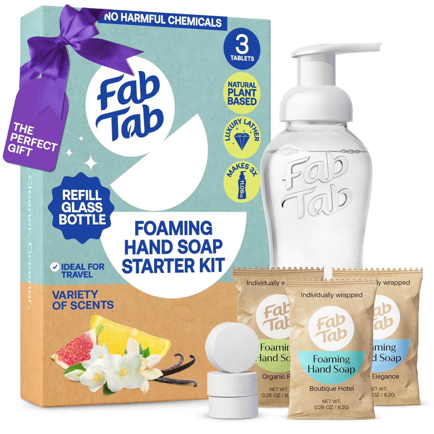 Eco-Friendly, Plastic Free and Non-Toxic Foaming Hand Soap Starter Kit from FabTab