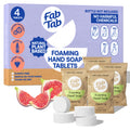 Eco-Friendly, Plastic Free and Non-Toxic Foaming Hand Soap Refill Tablets 4 Tablet Pack Organic Fig from FabTab