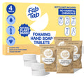 Eco-Friendly, Plastic Free and Non-Toxic Foaming Hand Soap Refill Tablets 4 Tablet Pack Scentless from FabTab