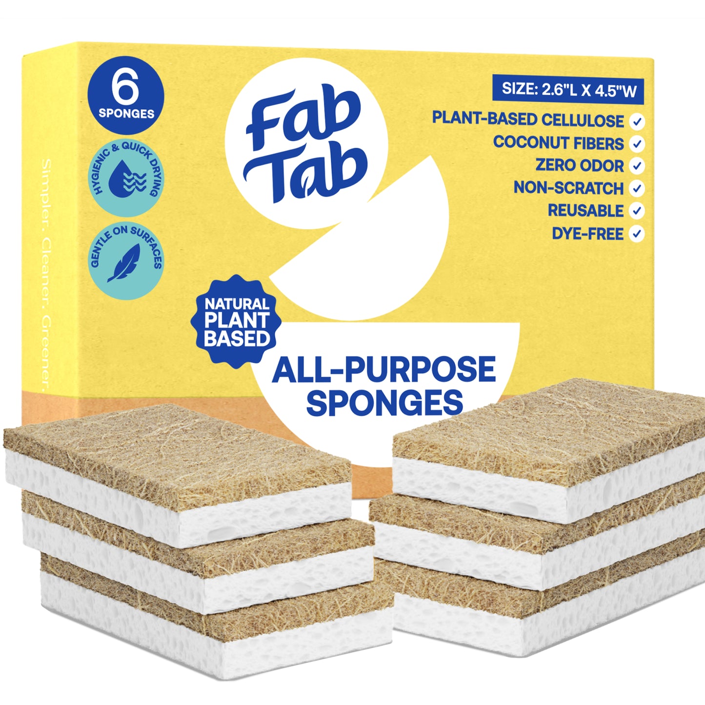 Eco-Friendly, Plastic Free and Non-Toxic Coconut Scrubbing Sponges from FabTab