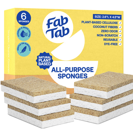 Eco-Friendly, Plastic Free and Non-Toxic Coconut Scrubbing Sponges from FabTab