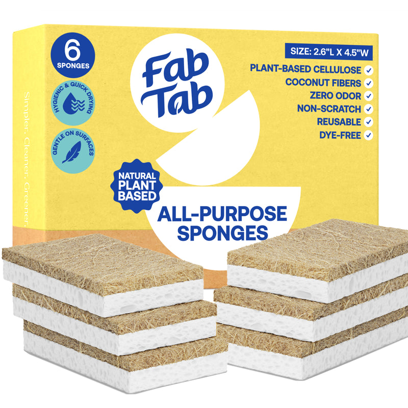 Eco-Friendly, Plastic Free and Non-Toxic Coconut Scrubbing Sponges from FabTab