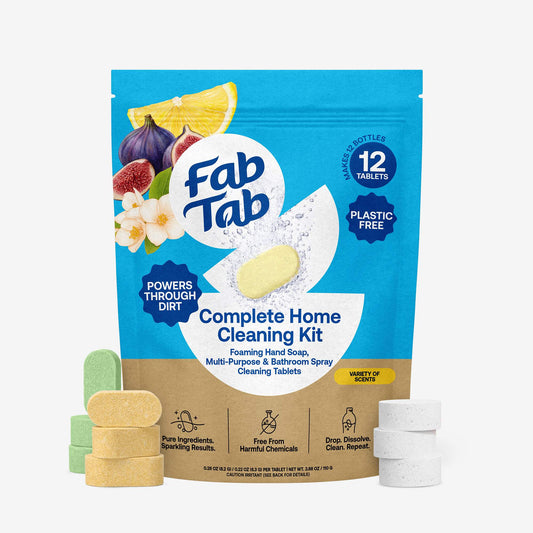 Eco-Friendly, Plastic Free and Non-Toxic Complete Home Starter Kit - Refill Tablets Default Title from FabTab