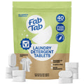 Eco-Friendly, Plastic Free and Non-Toxic Laundry Detergent Tablets | Fragrance-Free 40 Tablets from FabTab