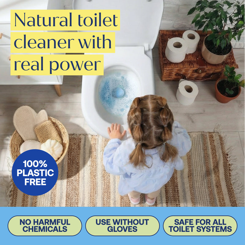 Eco-Friendly, Plastic Free and Non-Toxic Toilet Bowl Cleaning Tablets from FabTab