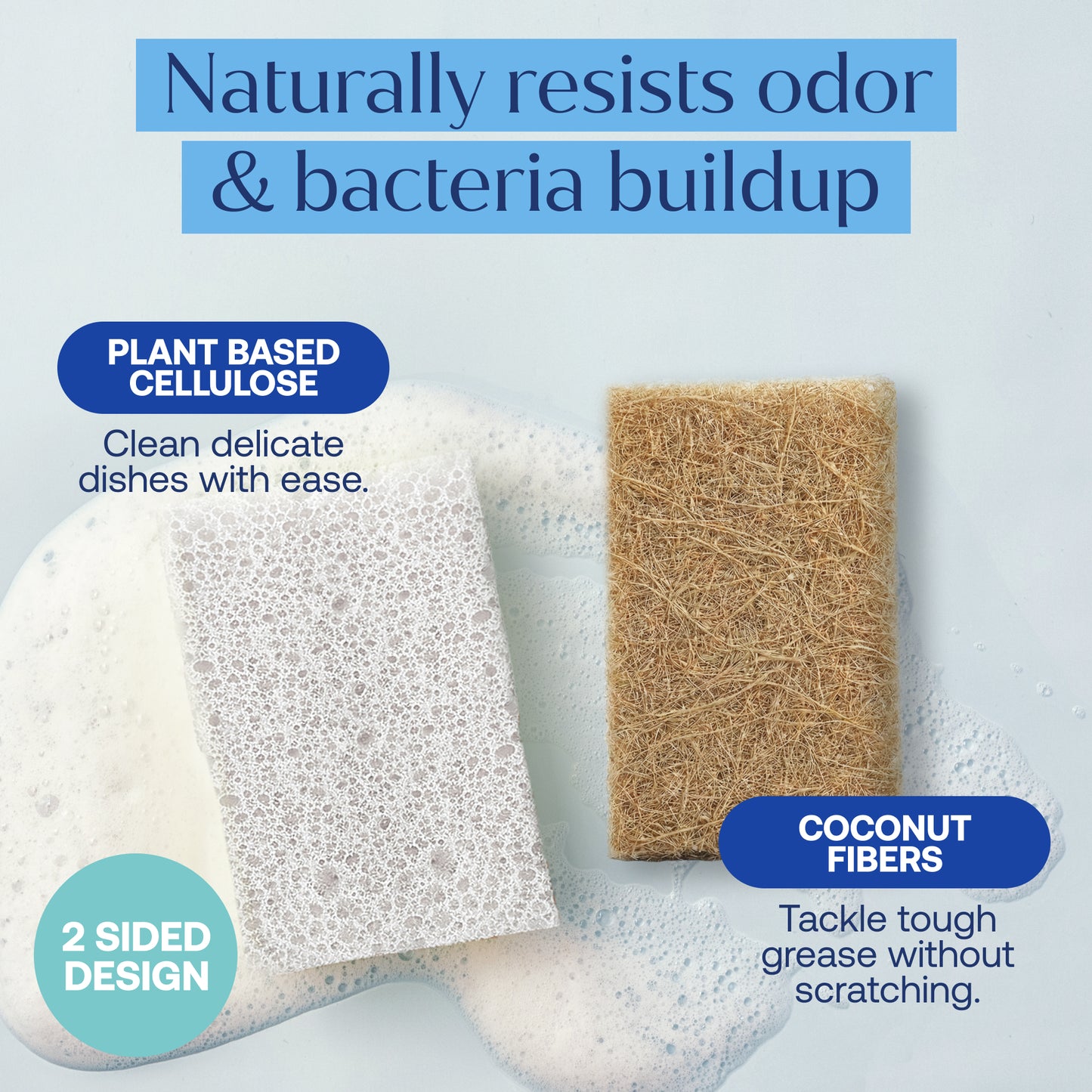 Eco-Friendly, Plastic Free and Non-Toxic Coconut Scrubbing Sponges from FabTab