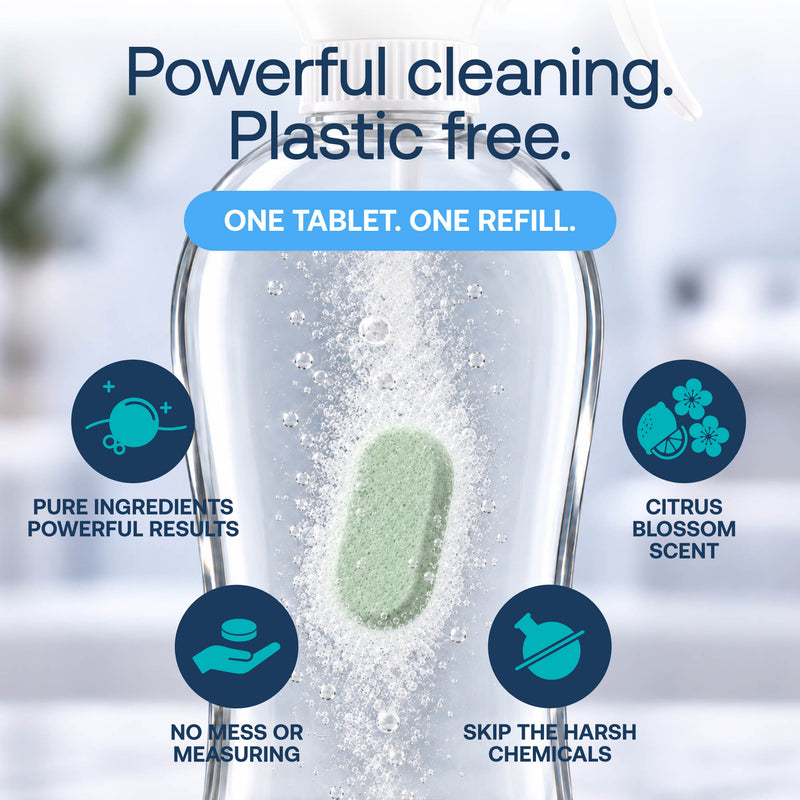 Eco-Friendly, Plastic Free and Non-Toxic Bathroom Cleaner Starter Kit from FabTab