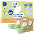 Eco-Friendly, Plastic Free and Non-Toxic Bathroom Cleaner Spray - Refill Packs 4 Tablet Refills from FabTab