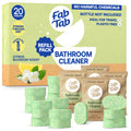Eco-Friendly, Plastic Free and Non-Toxic Bathroom Cleaner Spray - Refill Packs 20 Tablet Refills from FabTab