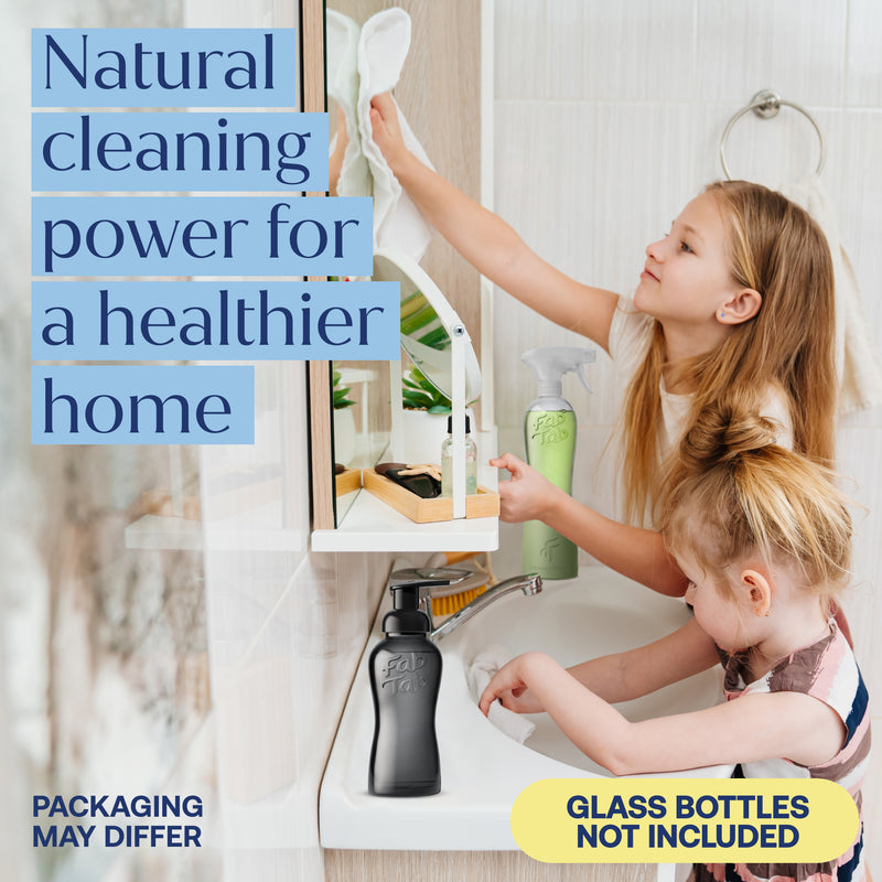 Eco-Friendly, Plastic Free and Non-Toxic Bathroom Cleaner Spray - Refill Packs from FabTab