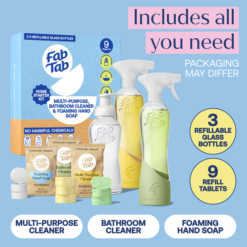 Eco-Friendly, Plastic Free and Non-Toxic Home Starter Kit from FabTab