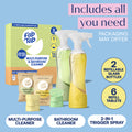 Eco-Friendly, Plastic Free and Non-Toxic Multi-Purpose & Bathroom Cleaner Starter Kit from FabTab