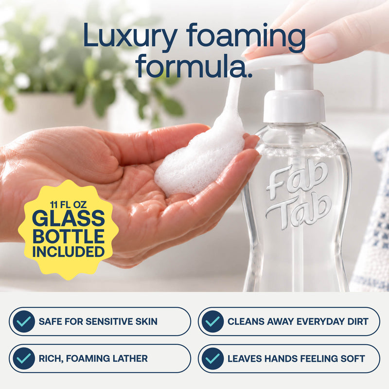 Eco-Friendly, Plastic Free and Non-Toxic Foaming Hand Soap Starter Kit from FabTab