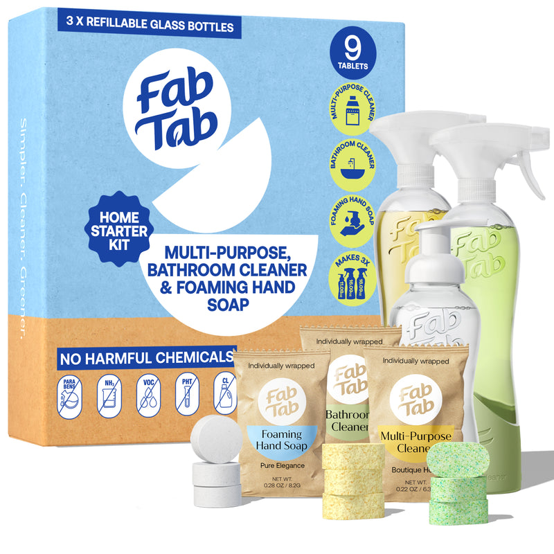 Eco-Friendly, Plastic Free and Non-Toxic Home Starter Kit from FabTab