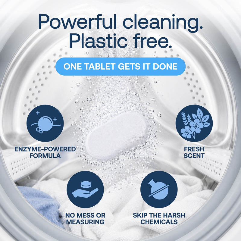 Eco-Friendly, Plastic Free and Non-Toxic Laundry Detergent Tablets from FabTab