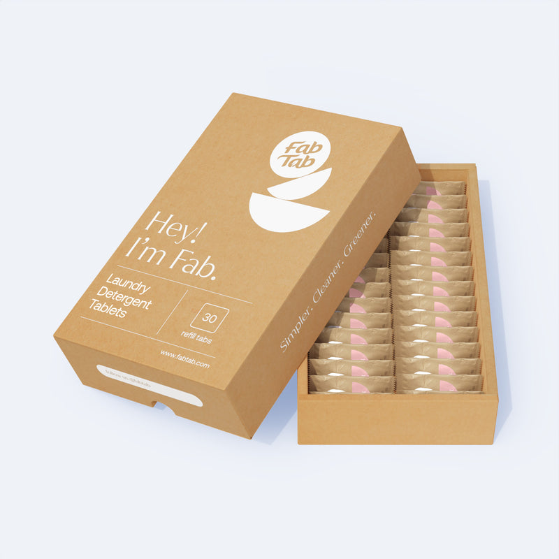 Eco-Friendly, Plastic Free and Non-Toxic Laundry Detergent Tablets from FabTab