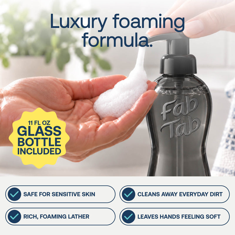 Eco-Friendly, Plastic Free and Non-Toxic Luxury Foaming Hand Soap Starter Kit from FabTab