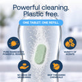 Eco-Friendly, Plastic Free and Non-Toxic Multi-Purpose & Bathroom Cleaner Refill Tablets from FabTab