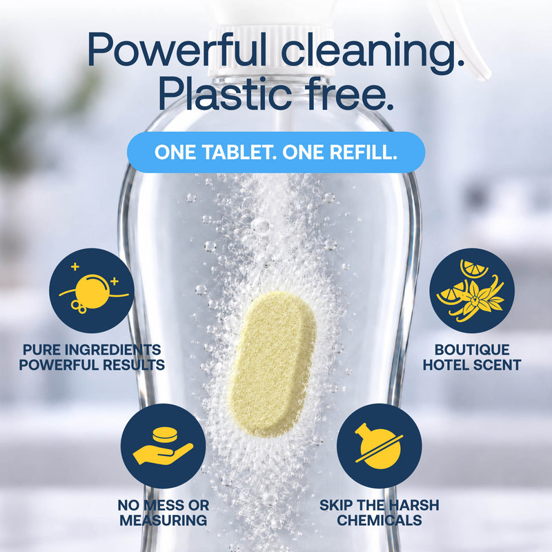 Eco-Friendly, Plastic Free and Non-Toxic Multi-Purpose Cleaner Starter Kit from FabTab