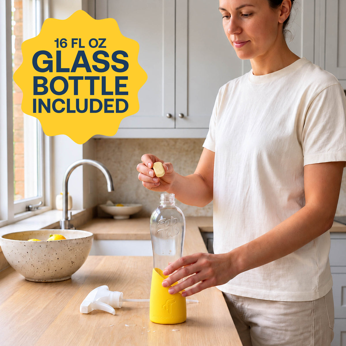 Eco-Friendly, Plastic Free and Non-Toxic Multi-Purpose Cleaner Starter Kit from FabTab