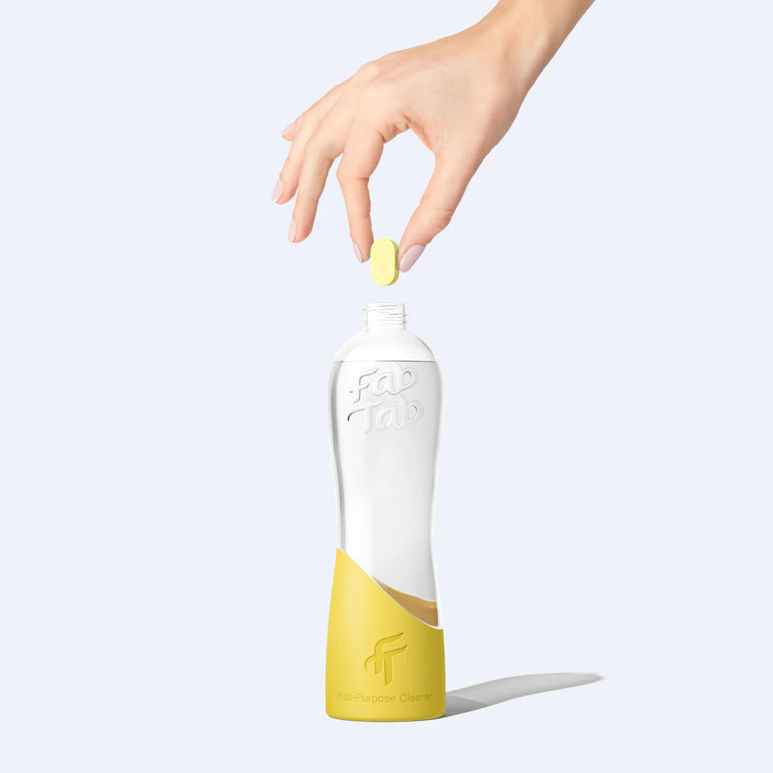 Load video: &lt;p&gt;Fill the FabTab Infinity Glass Bottle with lukewarm water to the fill line. Drop in the tablet and allow for about 30 minutes as it dissolves.&lt;/p&gt;