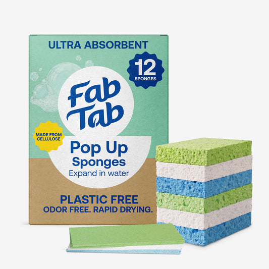 Compressed Pop-Up Sponges