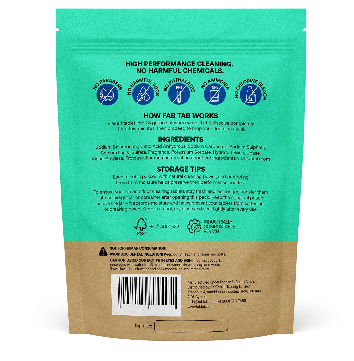 Eco-Friendly, Plastic Free and Non-Toxic Tile and Floor Cleaning Tablets from FabTab