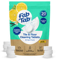 Eco-Friendly, Plastic Free and Non-Toxic Tile and Floor Cleaning Tablets 20 Pack from FabTab