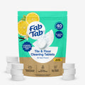 Eco-Friendly, Plastic Free and Non-Toxic Tile and Floor Cleaning Tablets 40 Pack from FabTab